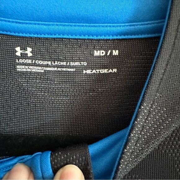 Under Armour Velocity 1/4 Zip Pullover Perforated Black Camo - Size Medium - Picture 9 of 9